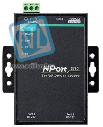 NPort 5210 2-портовый асинхронный сервер RS-232 в Ethernet MOXA