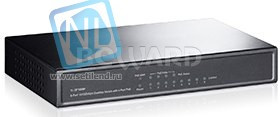 8-портовый настольный 10/100 Мбит/с коммутатор TP-Link TL-SF1008P с 4 портами PoE+