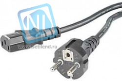 Кабель питания HAMA H-29934, IEC C13 - Евровилка, 1.5м, черный [00029934]