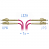 Патчкорд оптический LC/UPC-LC/UPC MM (OM4) Duplex 7 метров