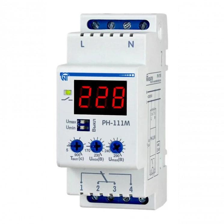 Реле напряжения РН-111М 1ф НовАтек-Электро 3425601111