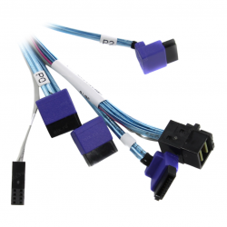 Кабель SuperMicro CBL-SAST-0811 HDmSAS-4SATA 70см, внутренний