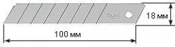 OL-LB-10B, Лезвие сегментированное, 18х100х0.5мм, 10шт