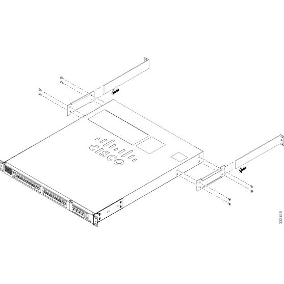 Заднее крепление для коммутаторов Cisco Catalyst 4948E стойку 19"