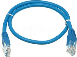 PL1225, Патч-корд UTP кат.5E RJ-45 вилка - RJ-45 вилка, 0.5 м, синий