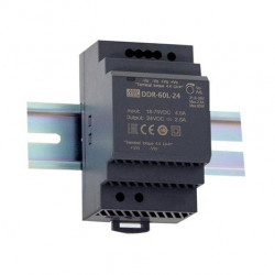DDR-60L-24, DC/DC преобразователь, 60Вт, вход 18-75В,выход 24В/2.5А Mean Well