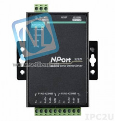 NPort 5232 2-портовый асинхронный сервер RS-422/485 в Ethernet MOXA