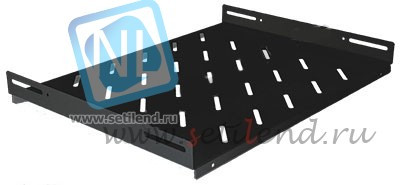 Полка стационарная для шкафов 19" глубиной 960мм, черная (470*710*48)