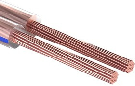 01-6206-6, Кабель акустический 2х1,50 мм² прозрачный BLUELINE (бухта 100 м)