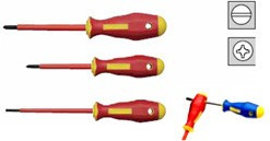 KL391IS , Набор из 3-х отверток Philips/прямой шлиц в исполнении VDE
