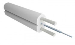 Кабель оптический Alpha Mile Flex FTTx, 1 волокно, белый, микро