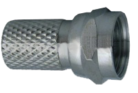 Разъем для коаксиального кабеля RG6 (Twist) (100шт)