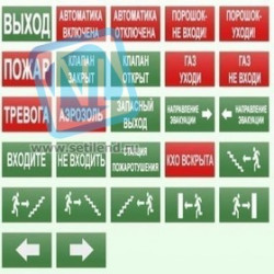 БЛИК-С-12 ГАЗ! НЕ ВХОДИ! табло/ световой оповещатель 12В
