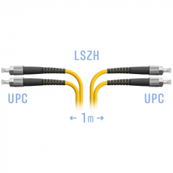 Патчкорд оптический FC/UPC SM Duplex 1 метр