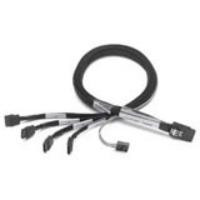 Кабель Adaptec 2247100-R mSASx4 (SFF-8087) to SATA (4)x1 (SFF-8448) /w sideband 1m-2247100-R(NEW)