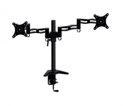 Кронштейн для мониторов Cactus CS-VM-D08-BK черный 13"-27" макс.8кг настольный поворот и наклон
