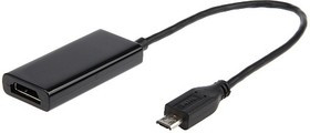 A-MHL-002, Шнур- адаптер (Конвертер) micro USB-HDMI, 5pin-19pin, 25см