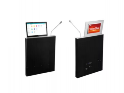 TS-FE215MT, ультратонкий моторизированный LCD монитор 21.5" с микрофоном и вторым LCD экраном 10.1"