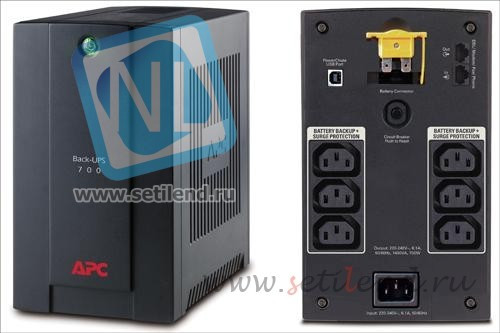 Источник бесперебойного питания Back-UPS, 390Вт/700ВА, 230В, BX700UI