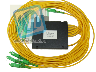 Делитель оптический корпусный single window 1х7 (1550nm) SC/APC