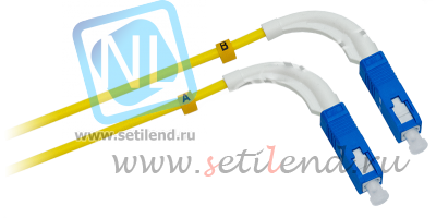 Патчкорд оптический SC/UPC SM (угловой) 1метр