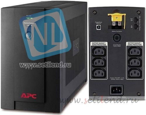 Источник бесперебойного питания Back-UPS, 480Вт/950ВА, 230В, BX950UI