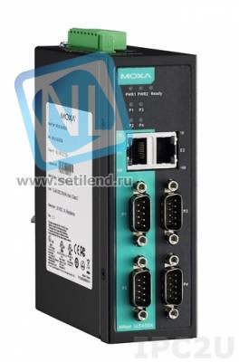 NPort IA5450A 4-портовый усовершенствованный асинхронный сервер RS-232/422/485 в Ethernet MOXA