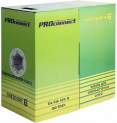 01-0051, Кабель UTP 4PR 23AWG, CAT6 (бухта 305 м)