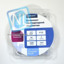 10-14(1x5LG60W5050WN), Набор светодиодной ленты, 60SMD(5050)/m, белый, 5м, с блоком питания