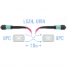 Патчкорд оптический MPO/UPC FF MM (50/125 OM4), 12 волокон, 10 метров (Cross)