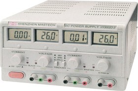 HY3003D-3, Источник питания, 0-30V-3Ax2;5V3A 4xLCD