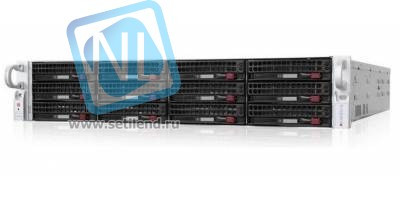 Сервер Supermicro 826E16-R1200LPB(X9DRi-LN4F+), 2 процессора Intel Xeon 8C E5-2660 2.20GHz, 48GB DRAM