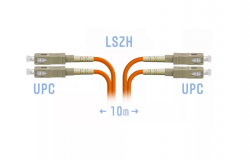 Патчкорд оптический SC/UPC-SC/UPC MM (62,5/125) Duplex 10 метров