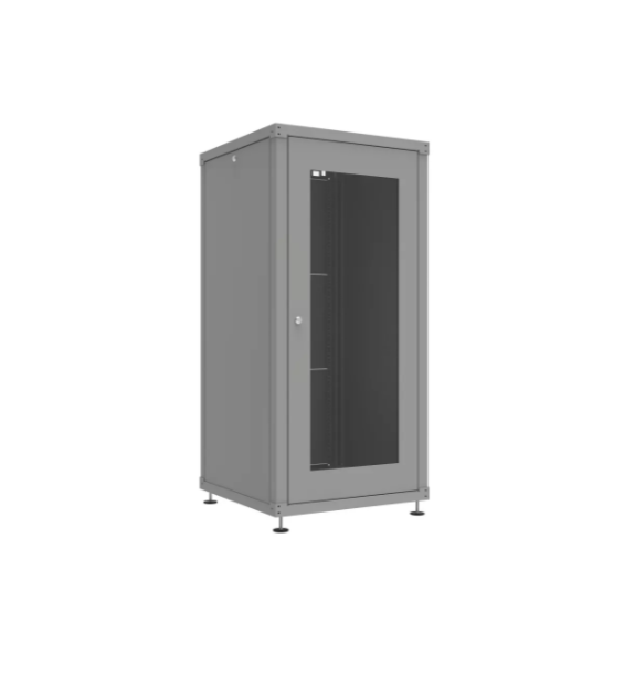 Шкаф телекоммуникационный напольный 27U 600x600мм, серия TFC, укомплектованный (SNR-TFC-276060-GN-G-V1)