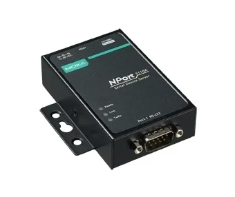 Сервер NPort 5110A-T 1-портовый усовершенствованный асинхронный сервер RS-232 в Ethernet с расширенным диапазоном температур MOXA