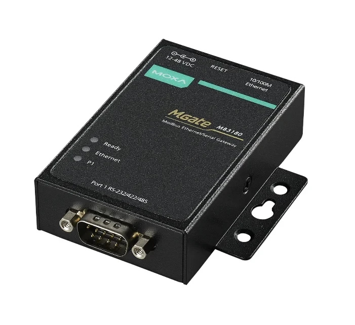 Преобразователь MGate MB3180 1-портовый преобразователь Modbus RTU/ASCII (RS-232/422/485) в Modbus TCP