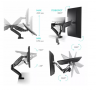 Кронштейн для мониторов Onkron G160 черный 13"-32" макс.16кг настольный поворот и наклон верт.перемещ.