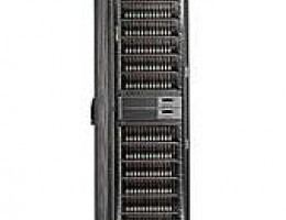 Дисковая система хранения HP AD523A EVA8000 2C12D 50Hz 42U Cabinet. A 4U controller assembly with two HSV210 controllers, twelve M5314A 3U dual-redundant FC Loop 14-bay disk enclosures, and four 12-port FC loop switches in a 42U Storage Cabinet.-AD523A(NE