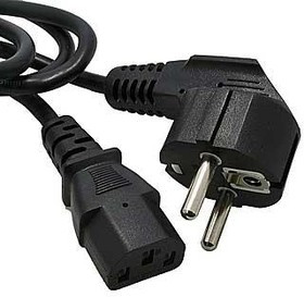 SCZ-1 (80350), Кабель сетевой 220В прямой (черный) 1.8м