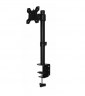 Кронштейн для мониторов ЖК Buro M061 черный 17"-32" макс.8кг крепление к столешнице поворот и наклон