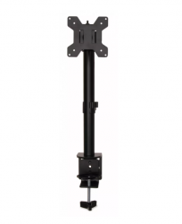 Кронштейн для мониторов ЖК Buro M061 черный 17"-32" макс.8кг крепление к столешнице поворот и наклон
