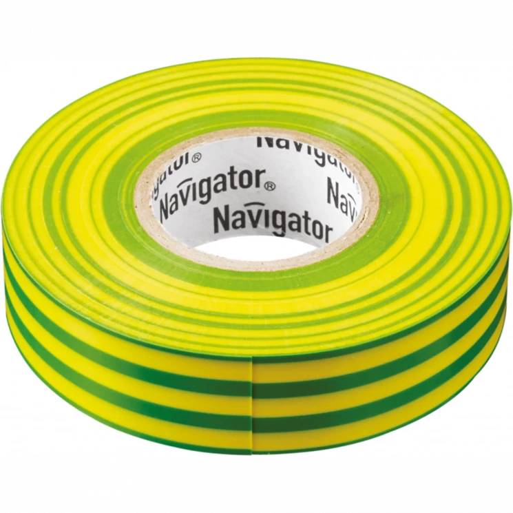 Изолента ПВХ 19мм (рул.20м) жел/зел. NIT-A19-20/YG Navigator 71115