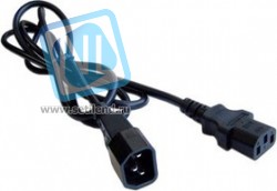 Кабель питания LANMASTER LAN-PPM-10A-1.8, IEC C13 (прямой) - IEC C14 (прямой), 1.8м, черный