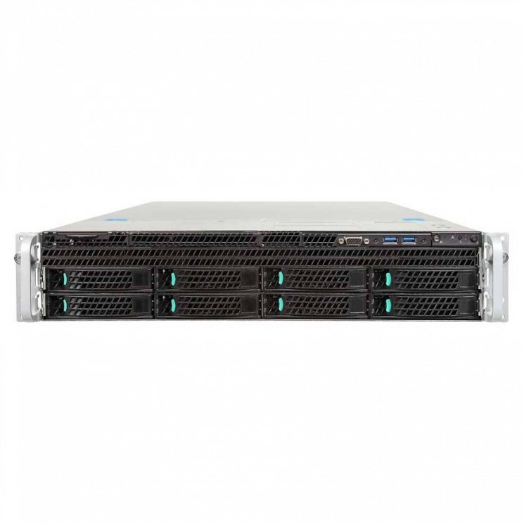 Серверная платформа Intel R2308WTTYSR 2U, 2xE5-2600V3/V4, 24xDDR4, 8x3.5 HDD, 1+0 1100W