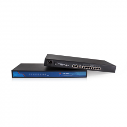 8-портовый конвертер интерфейсов RS232/RS422/RS485 в Ethernet TCP/IP, металл корпус, 19"