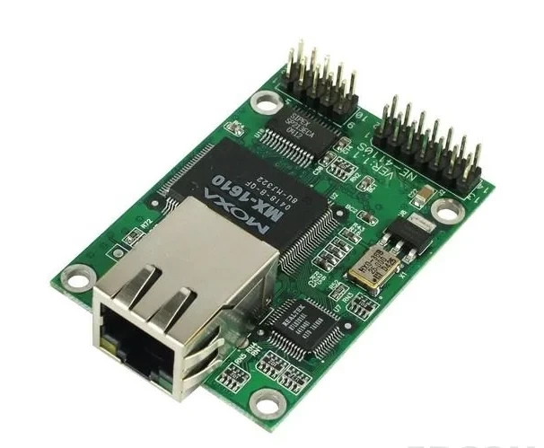 NE-4110A Встраиваемый преобразователь RS-422/485 в Ethernet с сетевым разъемом RJ45 MOXA