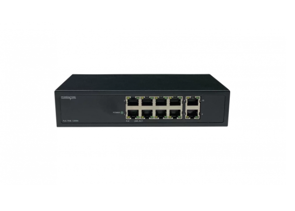 Неуправляемый 8 портовый PoE коммутатор PUS-TT08-120RM с возможностью установки в стойку