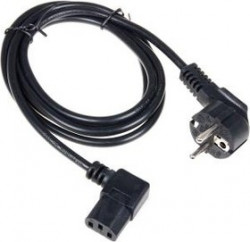 SCZ-1R, Кабель сетевой 220В угловой (черный) 1.8м