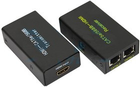 17-6906, HDMI удлинитель 2 кабеля кат. 5е/6 (Передатчик+приемник)