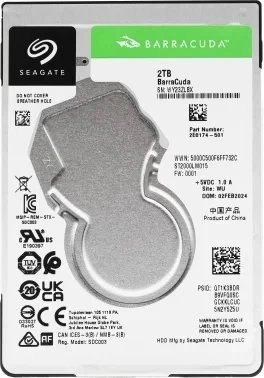 Жесткий диск Seagate SATA-III 2Tb ST2000LM015 Notebook/Desktop Barracuda (5400rpm) 128Mb 2.5"